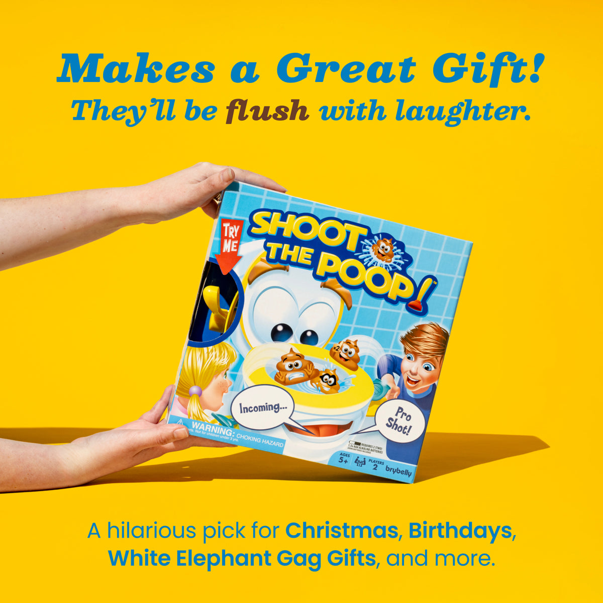Shoot The Poop! Game – Fling Poop Skill Game with Fun Sounds for Kids