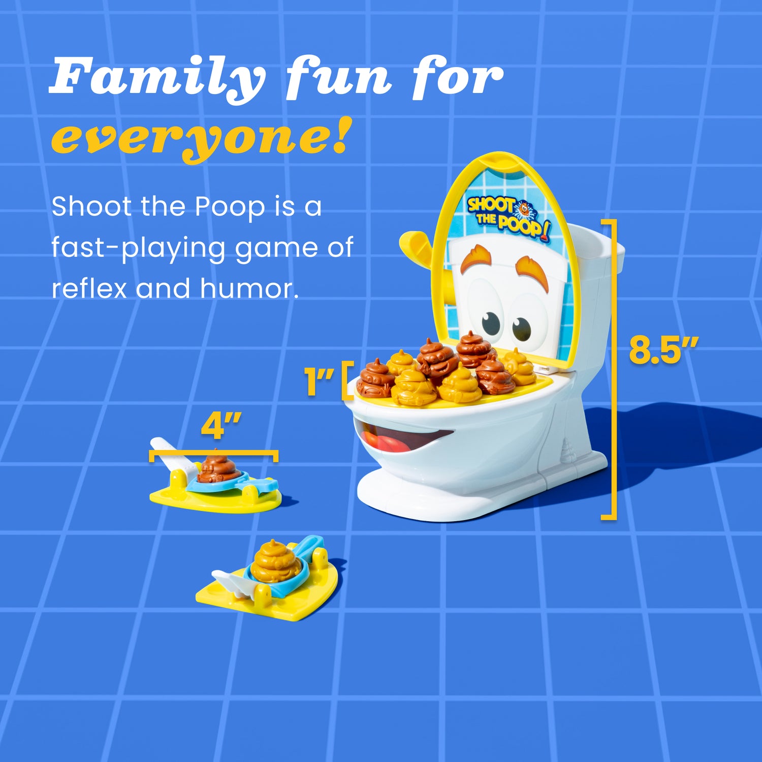 Shoot The Poop! Game – Fling Poop Skill Game with Fun Sounds for Kids
